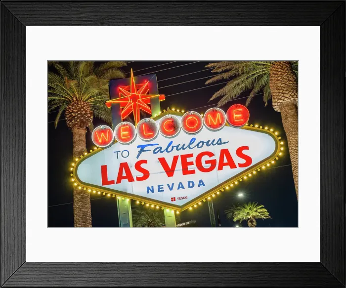 Framed Print : Welcome to Fabulous Las Vegas neon sign, Las Vegas, Nevada, USA Framed Print : Welcome to Fabulous Las Vegas neon sign, Las Vegas, Nevada, USA