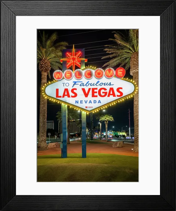 Framed Print : Welcome to Fabulous Las Vegas neon sign, Las Vegas, Nevada, USA Framed Print : Welcome to Fabulous Las Vegas neon sign, Las Vegas, Nevada, USA