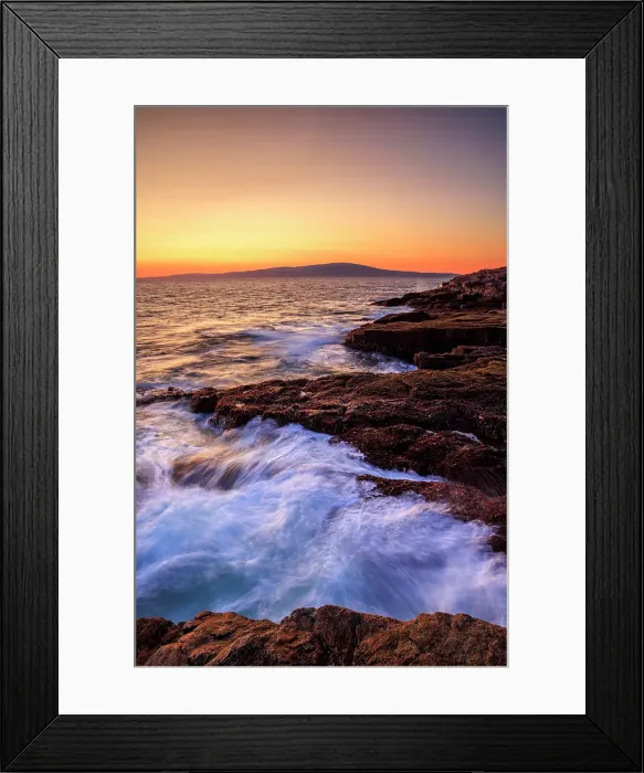 Framed Print : Coastal scene on the Schoodic Peninsula, Acadia National Park, Bar Harbor, Maine, United States