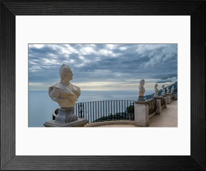 Framed Print : europe, Italy, Campania. Ravello, Villa Cimbrone, the Terrace of Infinity Framed Print : europe, Italy, Campania. Ravello, Villa Cimbrone, the Terrace of Infinity