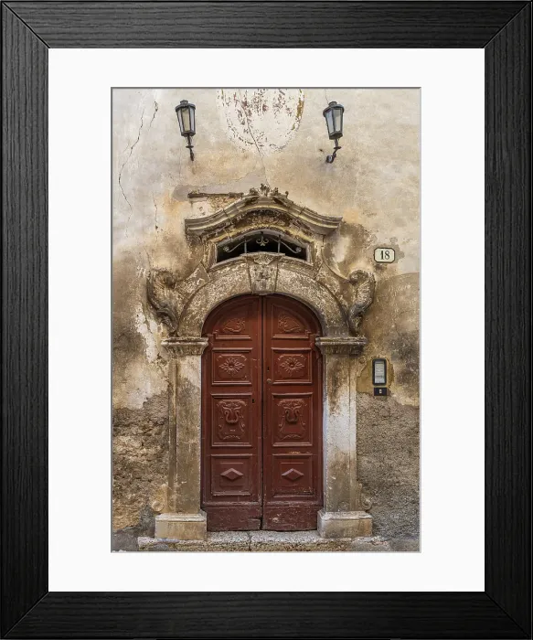 Framed Print : Europe, Italy, Abruzzo. The ancient town of Scanno in the mountains. One of the typical door portals Framed Print : Europe, Italy, Abruzzo. The ancient town of Scanno in the mountains. One of the typical door portals
