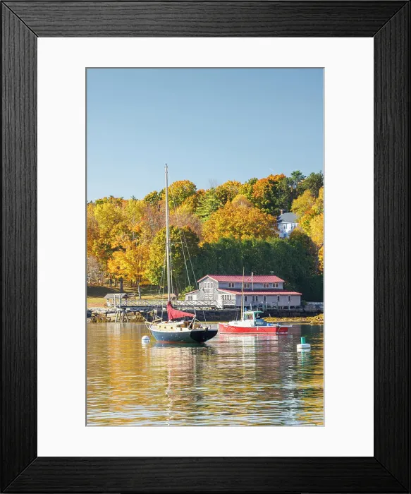 Framed Print : Boats at Rockport Harbour, Camden, Maine, USA Framed Print : Boats at Rockport Harbour, Camden, Maine, USA