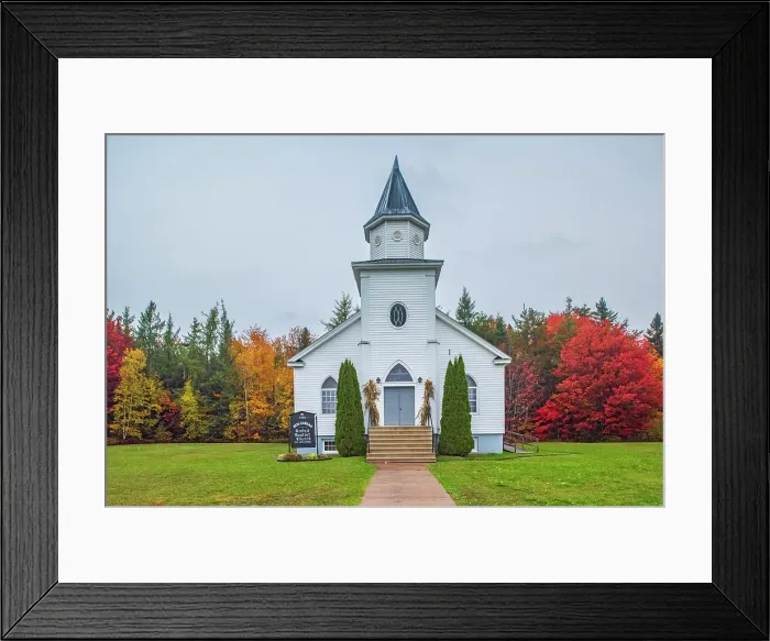 Framed Print : United Baptist Church, New Canaan, New Brunswick, Canada Framed Print : United Baptist Church, New Canaan, New Brunswick, Canada