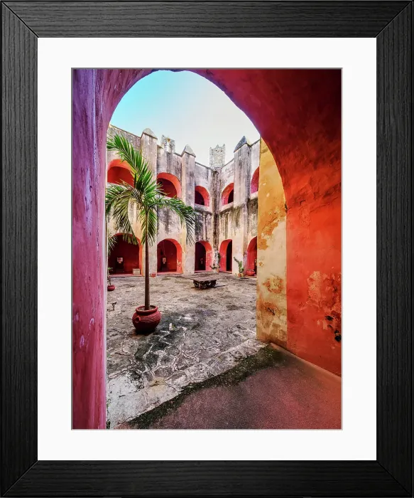 Framed Print : Convent of San Bernardino de Siena, interior, Valladolid, Yucatan State, Mexico Framed Print : Convent of San Bernardino de Siena, interior, Valladolid, Yucatan State, Mexico
