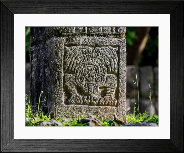Framed Print : Relief at the Temple of the Warriors, Chichen Itza, Yucatan State, Mexico Framed Print : Relief at the Temple of the Warriors, Chichen Itza, Yucatan State, Mexico