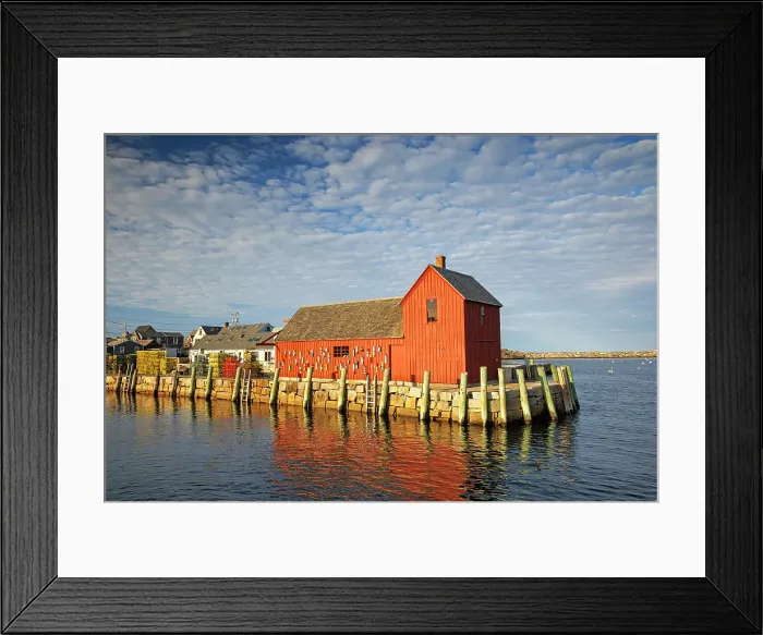 Framed Print : Beautiful fishing hut, Rockport harbour, Cape Ann, Gloucester, Massachusetts, USA Framed Print : Beautiful fishing hut, Rockport harbour, Cape Ann, Gloucester, Massachusetts, USA