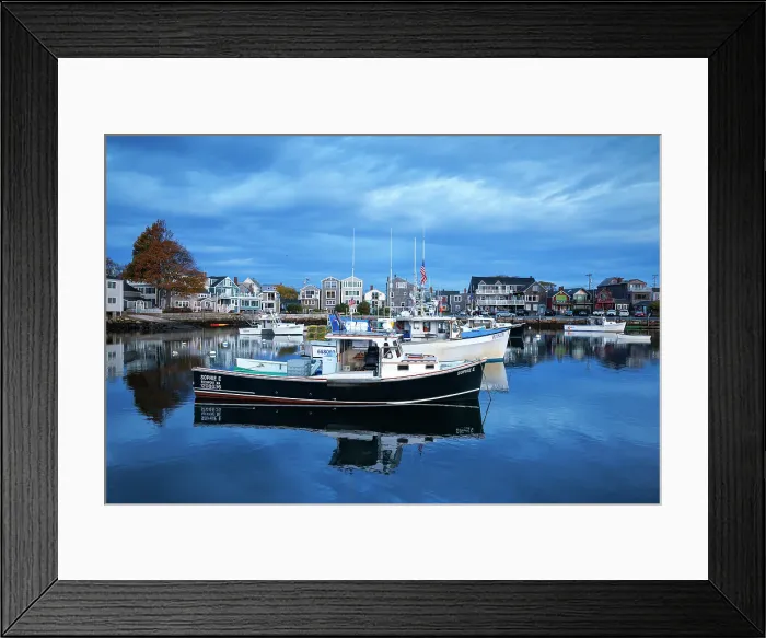 Framed Print : Rockport harbour, Cape Ann, Gloucester, Massachusetts, USA Framed Print : Rockport harbour, Cape Ann, Gloucester, Massachusetts, USA