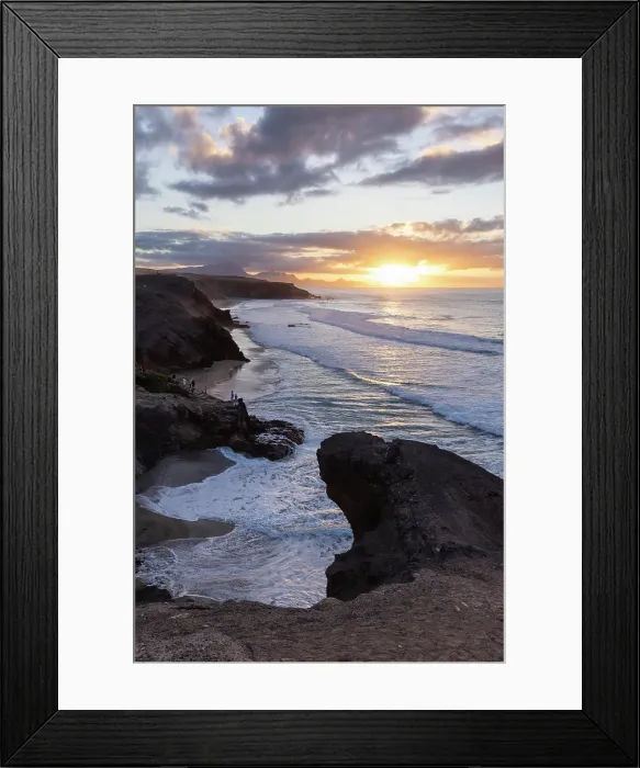 Framed Print : Playa de Pared at sunset, Fuerteventura, Canary Islands, Spain Framed Print : Playa de Pared at sunset, Fuerteventura, Canary Islands, Spain