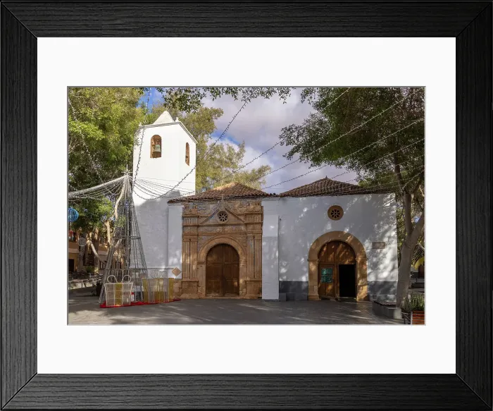 Framed Print : The Church of Nuestra Senora de Regla, Pajara, Fuerteventura, Canary Islands, Spain