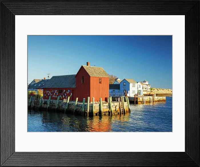 Framed Print : Beautiful fishing hut, Rockport harbour, Cape Ann, Gloucester, Massachusetts, USA Framed Print : Beautiful fishing hut, Rockport harbour, Cape Ann, Gloucester, Massachusetts, USA