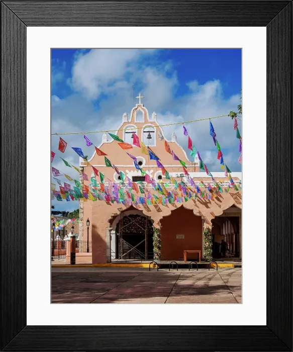 Framed Print : Candelaria Church, Valladolid, Yucatan State, Mexico