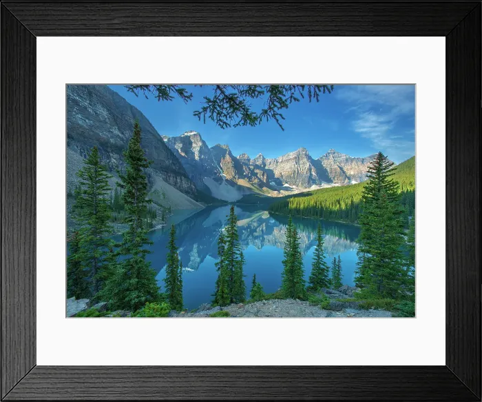Framed Print : Moraine Lake and the Valley of the Ten Peaks, Banff National Park, Alberta, Canada Framed Print : Moraine Lake and the Valley of the Ten Peaks, Banff National Park, Alberta, Canada