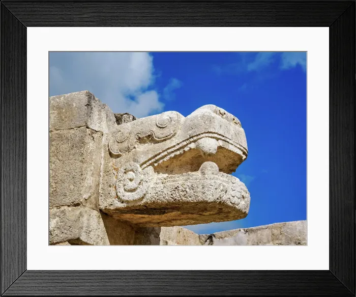Framed Print : The platform of the eagles and jaguars, detailed view, Chichen Itza, Yucatan State, Mexico Framed Print : The platform of the eagles and jaguars, detailed view, Chichen Itza, Yucatan State, Mexico