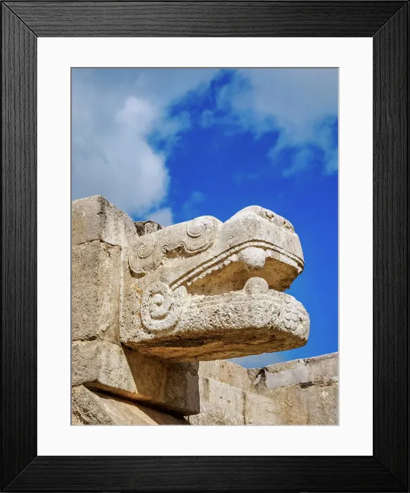 Framed Print : The platform of the eagles and jaguars, detailed view, Chichen Itza, Yucatan State, Mexico Framed Print : The platform of the eagles and jaguars, detailed view, Chichen Itza, Yucatan State, Mexico