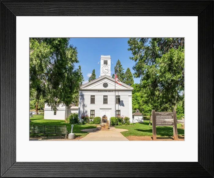 Framed Print : Mariposa County Courthouse, Mariposa Town, California, USA