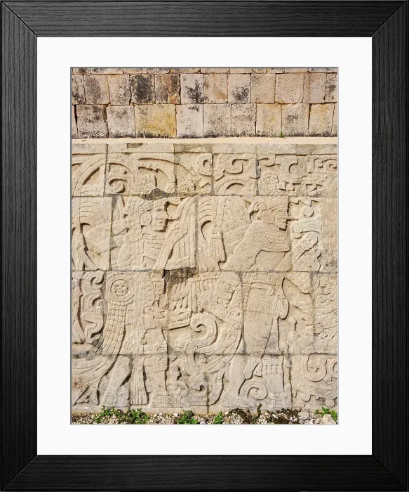 Framed Print : Relief at The Great Ball Game Court, Chichen Itza, Yucatan State, Mexico Framed Print : Relief at The Great Ball Game Court, Chichen Itza, Yucatan State, Mexico
