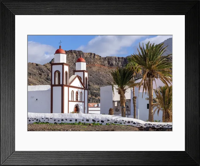 Framed Print : Parish church of Ermita de las Nieves, Puerto de las Nieves, Agaete, Gran Canaria, Canary Islands, Spain Framed Print : Parish church of Ermita de las Nieves, Puerto de las Nieves, Agaete, Gran Canaria, Canary Islands, Spain