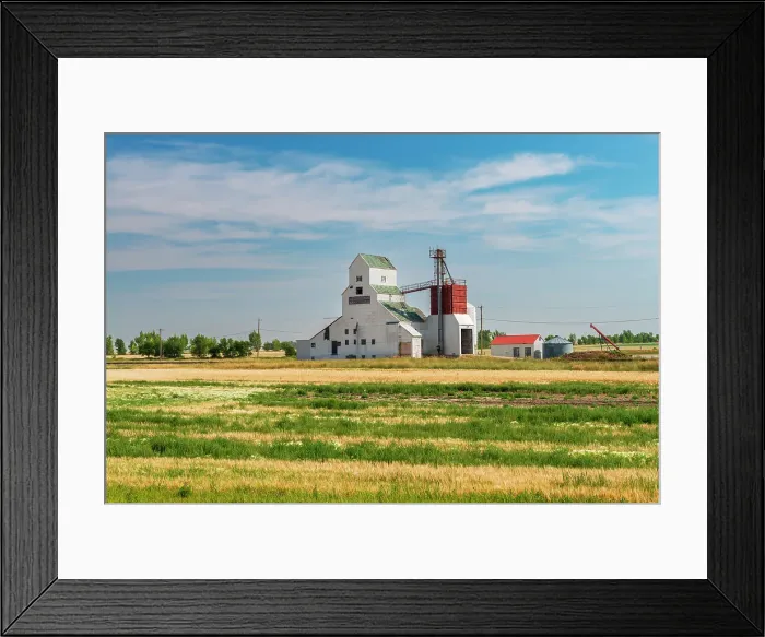 Framed Print : Old grain elevator Barons, Alberta, Canada Framed Print : Old grain elevator Barons, Alberta, Canada
