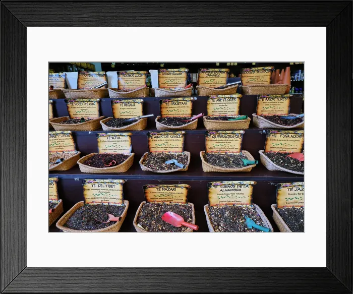 Framed Print : Tea shop in the old town. Casco antiguo, Seville. Andalusia, Spain Framed Print : Tea shop in the old town. Casco antiguo, Seville. Andalusia, Spain