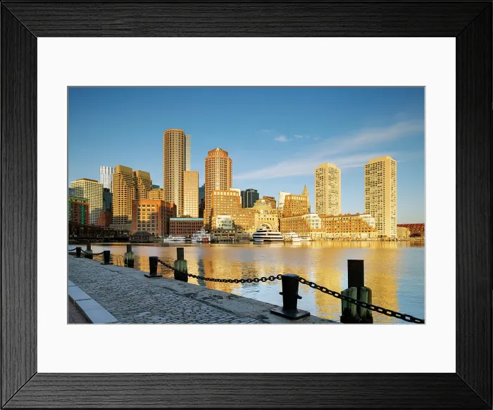 Framed Print : Boston skyline, Old Harbor, Boston, Massachusetts, USA Framed Print : Boston skyline, Old Harbor, Boston, Massachusetts, USA