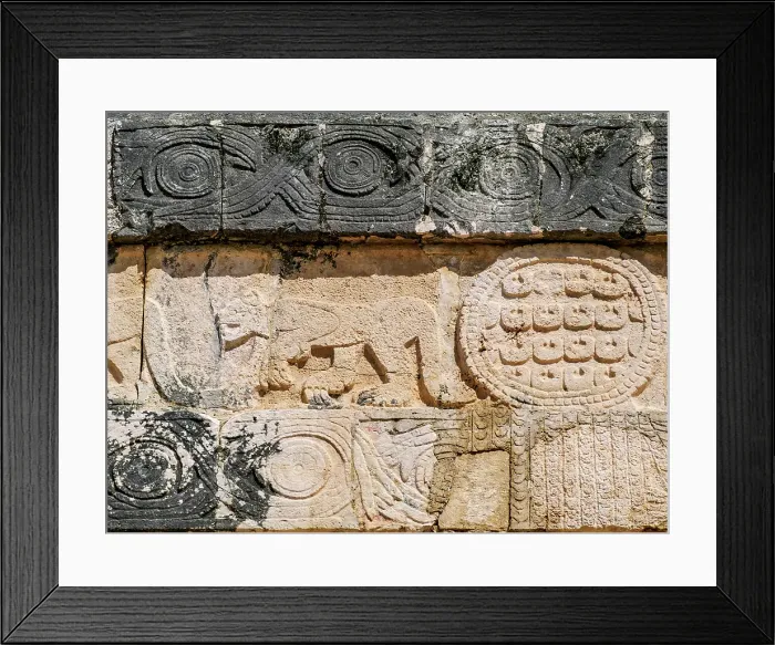 Framed Print : Temple of the Jaguars, detailed view, Chichen Itza, Yucatan State, Mexico Framed Print : Temple of the Jaguars, detailed view, Chichen Itza, Yucatan State, Mexico