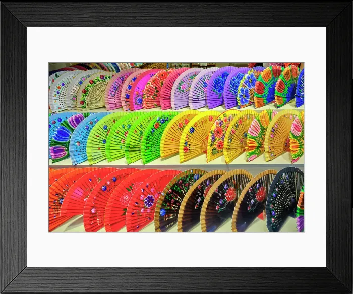 Framed Print : Spanish handheld fans. Seville, Andalusia. Spain Framed Print : Spanish handheld fans. Seville, Andalusia. Spain