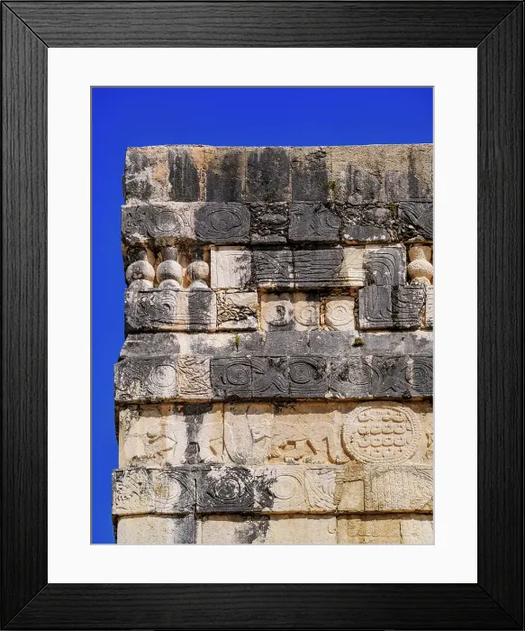 Framed Print : Temple of the Jaguars, detailed view, Chichen Itza, Yucatan State, Mexico Framed Print : Temple of the Jaguars, detailed view, Chichen Itza, Yucatan State, Mexico