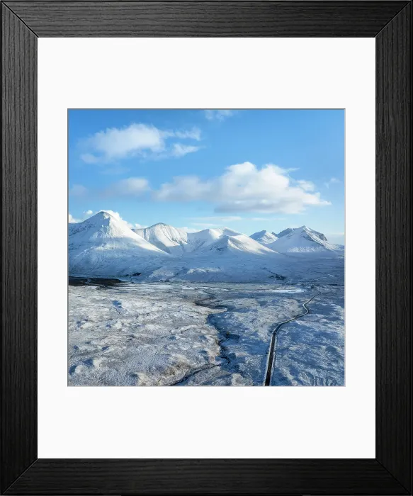 Framed Print : Road heading towards the peaks of Sgurr Mhairi, Beinn Deard Mhor, the Red and Black Cuillins, Isle of Skye, Highlands, Scotland, United Kingdom Framed Print : Road heading towards the peaks of Sgurr Mhairi, Beinn Deard Mhor, the Red and Black Cuillins, Isle of Skye, Highlands, Scotland, United Kingdom