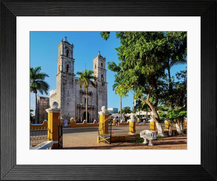 Framed Print : Francisco Canton Rosado Park and Cathedral of San Servacio, main square, Valladolid, Yucatan State, Mexico Framed Print : Francisco Canton Rosado Park and Cathedral of San Servacio, main square, Valladolid, Yucatan State, Mexico