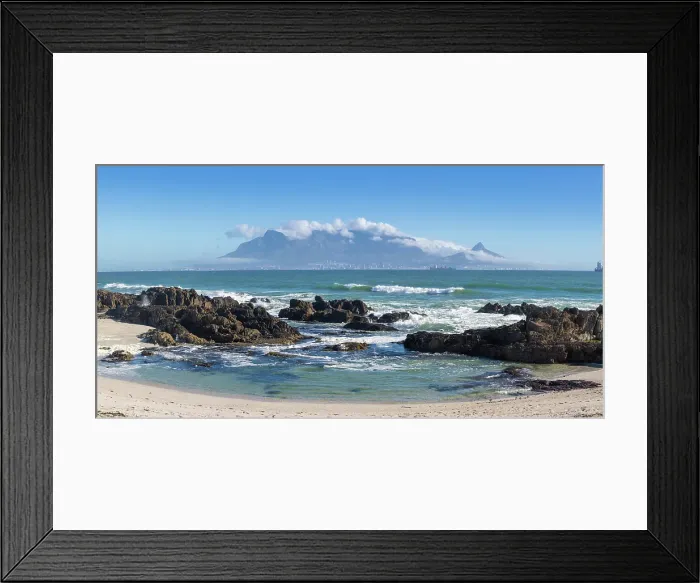 Framed Print : Table Mountan and Bloubergstrand, Cape Town, Western Cape, South Africa Framed Print : Table Mountan and Bloubergstrand, Cape Town, Western Cape, South Africa
