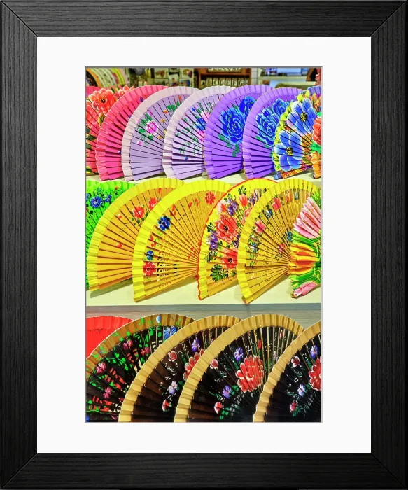 Framed Print : Spanish handheld fans. Seville, Andalusia. Spain Framed Print : Spanish handheld fans. Seville, Andalusia. Spain
