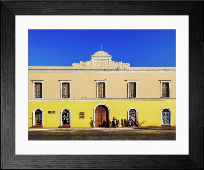 Framed Print : Architecture of the main square, Valladolid, Yucatan State, Mexico Framed Print : Architecture of the main square, Valladolid, Yucatan State, Mexico