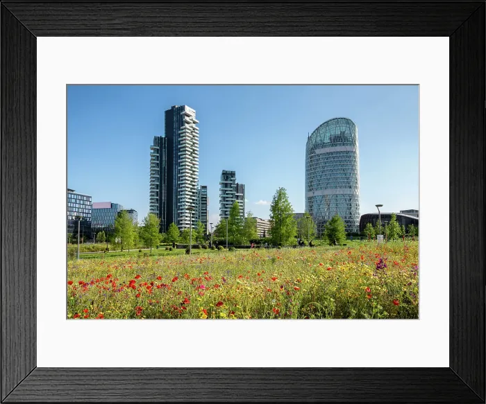 Framed Print : Tree Library Park at Porta Nuova business district, Milan, Italy Framed Print : Tree Library Park at Porta Nuova business district, Milan, Italy