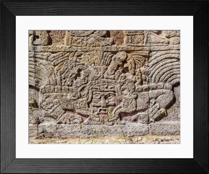 Framed Print : Temple of the Jaguars, detailed view, Chichen Itza, Yucatan State, Mexico Framed Print : Temple of the Jaguars, detailed view, Chichen Itza, Yucatan State, Mexico