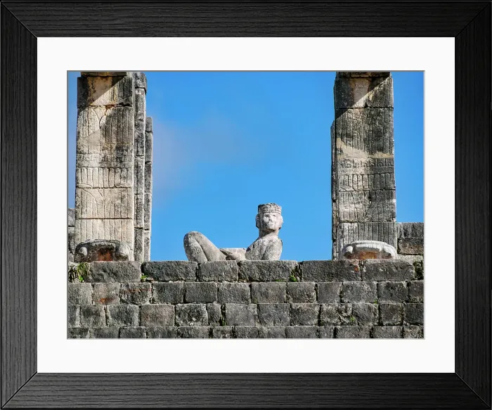 Framed Print : Chacmool Sculpture at the top of the Temple of the Warriors, Chichen Itza, Yucatan State, Mexico Framed Print : Chacmool Sculpture at the top of the Temple of the Warriors, Chichen Itza, Yucatan State, Mexico