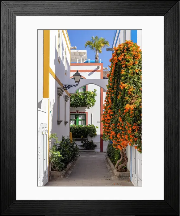 Framed Print : Puerto de Mogan, Gran Canaria, Canary Islands, Spain Framed Print : Puerto de Mogan, Gran Canaria, Canary Islands, Spain