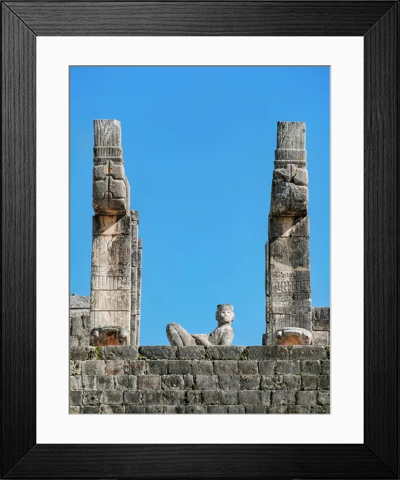 Framed Print : Chacmool Sculpture at the top of the Temple of the Warriors, Chichen Itza, Yucatan State, Mexico Framed Print : Chacmool Sculpture at the top of the Temple of the Warriors, Chichen Itza, Yucatan State, Mexico