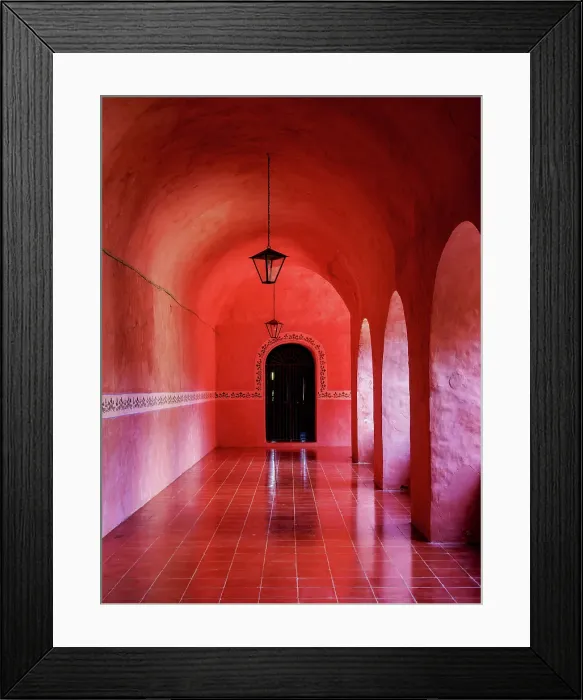 Framed Print : Convent of San Bernardino de Siena, interior, Valladolid, Yucatan State, Mexico