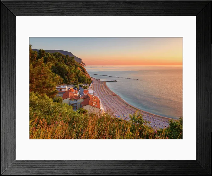 Framed Print : Sunrise on Adriatic sea from Numana beach, Numana, Riviera del Conero, Ancona province, Marche, Italy Framed Print : Sunrise on Adriatic sea from Numana beach, Numana, Riviera del Conero, Ancona province, Marche, Italy