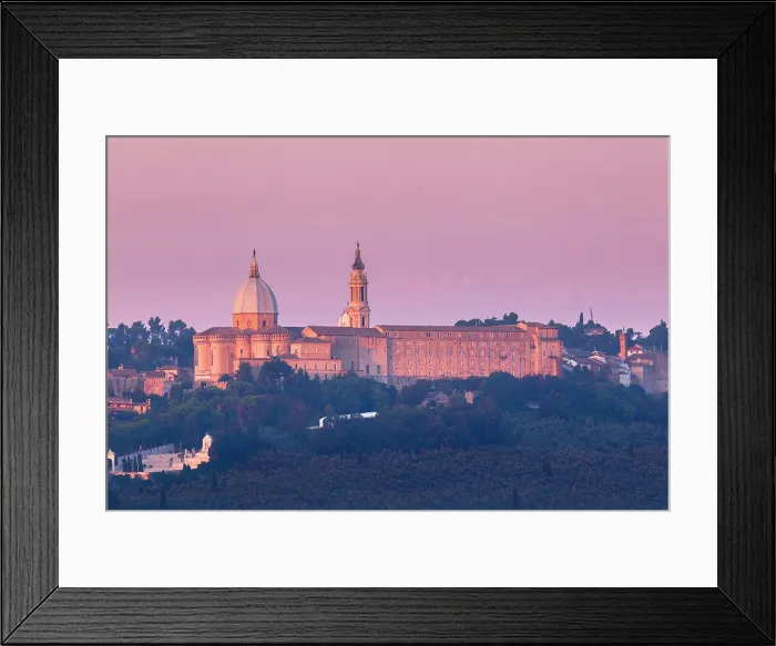 Framed Print : Sunrise on the Santuario della Santa Casa di Loreto sanctuary, Loreto, Ancona province, Marche, Italy Framed Print : Sunrise on the Santuario della Santa Casa di Loreto sanctuary, Loreto, Ancona province, Marche, Italy
