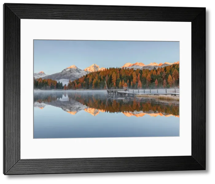 Framed Print : Staz lake (Stazersee), St Moritz, Graubunden, Engadine, Switzerland Framed Print : Staz lake (Stazersee), St Moritz, Graubunden, Engadine, Switzerland