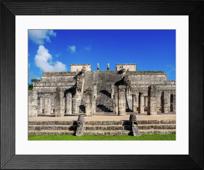 Framed Print : Temple of the Warriors, Chichen Itza, Yucatan State, Mexico Framed Print : Temple of the Warriors, Chichen Itza, Yucatan State, Mexico