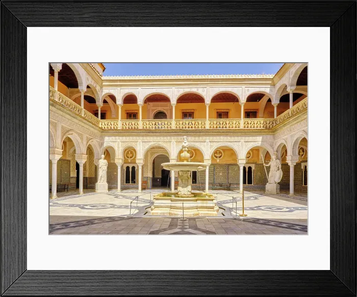 Framed Print : La Casa de Pilatos (Pilate's House) is an Andalusian palace which the residence of the Dukes of Medinaceli. It is considered the typical Andalusian palace. Seville, Andalusia. Spain Framed Print : La Casa de Pilatos (Pilate's House) is an Andalusian palace which the residence of the Dukes of Medinaceli. It is considered the typical Andalusian palace. Seville, Andalusia. Spain
