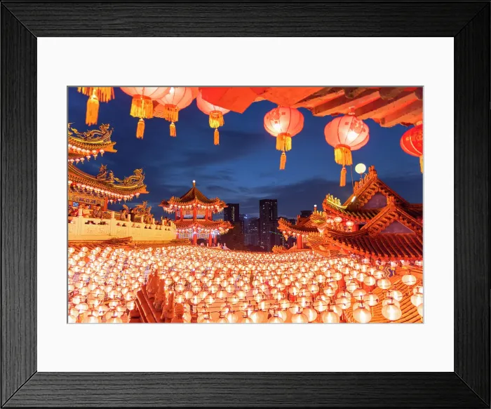 Framed Print : Thean Hou Temple at dusk, Kuala Lumpur, Selangor, Malaysia Framed Print : Thean Hou Temple at dusk, Kuala Lumpur, Selangor, Malaysia