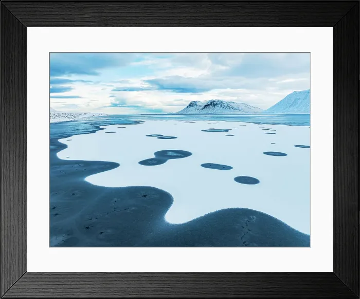 Framed Print : Ice formations formed in the fjord during a cold winter day, Grundafjordur, Iceland, Europe Framed Print : Ice formations formed in the fjord during a cold winter day, Grundafjordur, Iceland, Europe