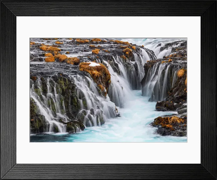 Framed Print : Bruarfoss waterfall, Iceland Framed Print : Bruarfoss waterfall, Iceland