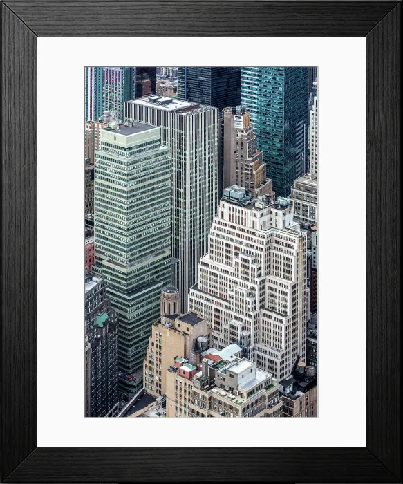 Framed Print : Buildings in mid-town Manhattan from the Empire State Building, Manhattan, New York City, New York, USA Framed Print : Buildings in mid-town Manhattan from the Empire State Building, Manhattan, New York City, New York, USA