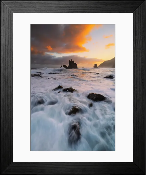Framed Print : Benijo beach, Tenerife, Canary Island, Spain Framed Print : Benijo beach, Tenerife, Canary Island, Spain