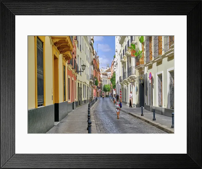 Framed Print : Casco antiguo, Seville. Andalusia, Spain
