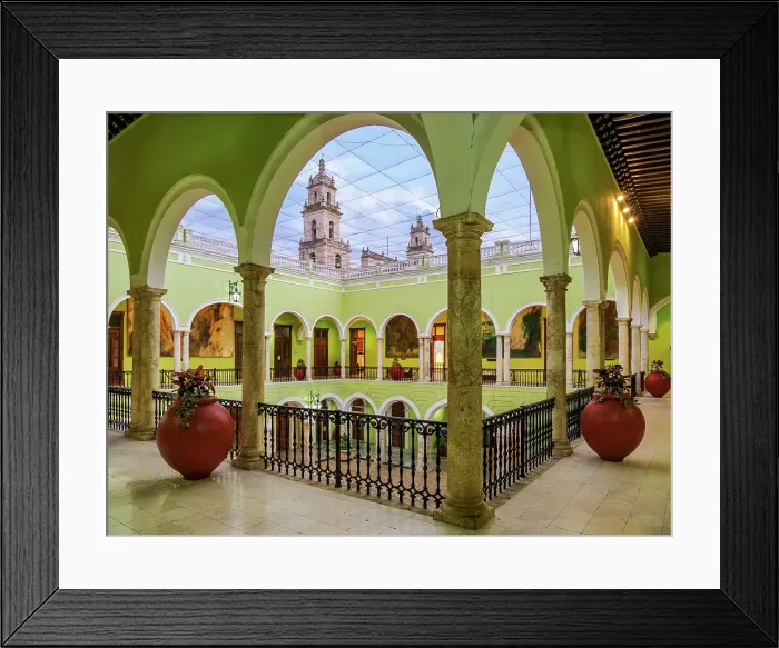 Framed Print : Government Palace of the State of Yucatan, Plaza Grande, Merida, Yucatan State, Mexico Framed Print : Government Palace of the State of Yucatan, Plaza Grande, Merida, Yucatan State, Mexico